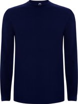 3 Pack Donker Blauw Effen t-shirt lange mouwen model Extreme merk Roly maat L