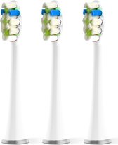 Bintoi® iSonic ProClean - Têtes de brosse de brosses à dents électriques - 4 pièces - Convient pour iSonic D700/D600 - Stock annuel - Wit
