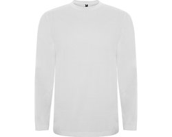3 Pack Wit Effen t-shirt lange mouwen model Extreme merk Roly maat L
