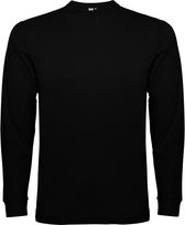 2 Pack Zwart Effen t-shirt lange mouwen model Pointer merk Roly maat M
