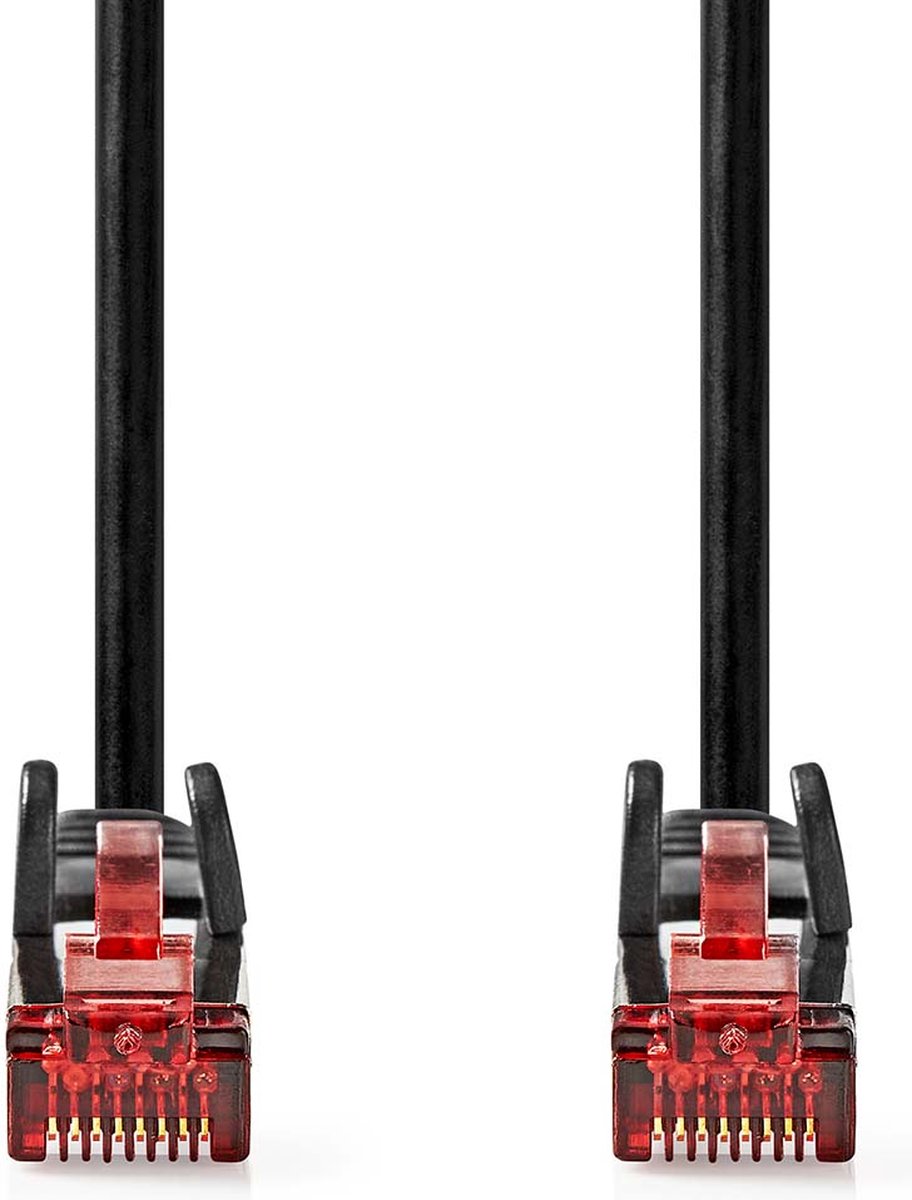 Nedis CCGL85200BK100 CAT6-kabel RJ45 Male RJ netwerkkabel Zwart 10 m U/UTP (UTP)