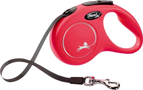 Flexi New Classic Tape - Hondenriem - Rood - XS - 5 m