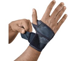 Mövibrace - Polsbandage / Polsbrace / Pols- en duimbrace - Neopreen - Past links en rechts - Unisex - Zwart / Camouflage - One size