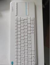 Logitech K400 Plus Tv clavier RF sans fil QWERTZ Allemand Blanc