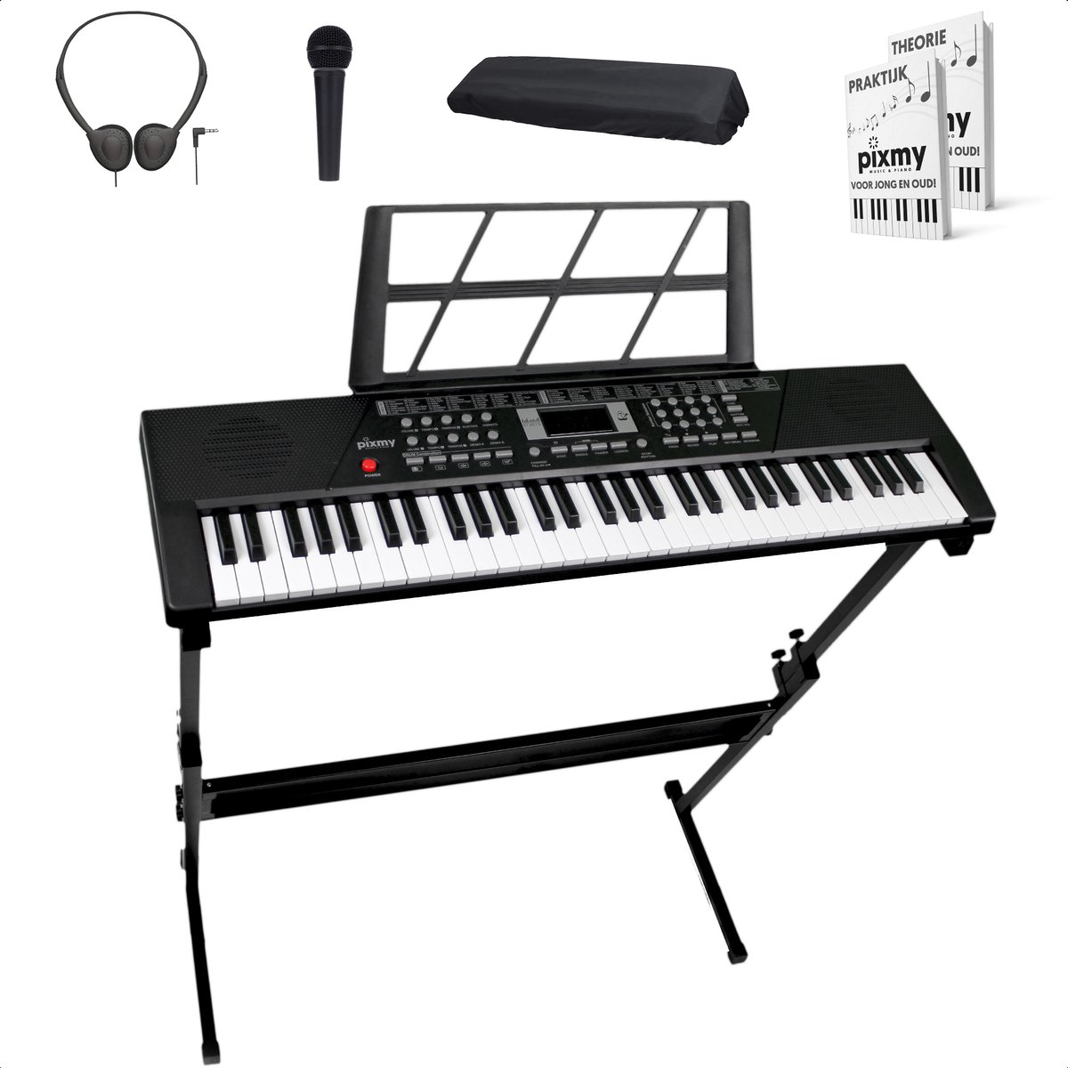 Piano numérique portable pliable à 88 touches pour débutants, clavier  numérique 88 touches avec écran LCD, clavier professionnel (blanc)