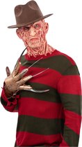 Smiffy's - Costume de films Horreur - Pull rayé de Freddy Krueger Man - Rouge, Vert - Petit - Halloween - Déguisements