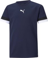 Puma Teamrise Shirt Korte Mouw Kinderen - Marine | Maat: 164