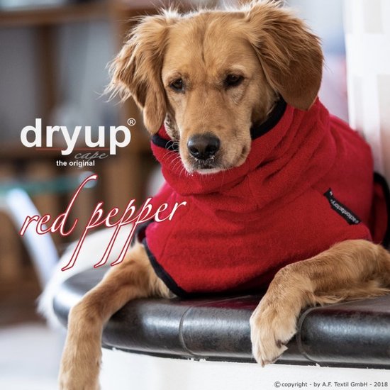 DryUp - Hondenbadjas - Zwart- XL - ruglengte tot 70cm