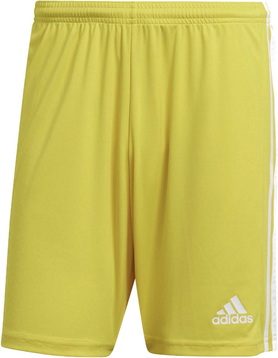 Adidas Squadra 21 Short Heren - Geel / Wit | Maat: 2XL