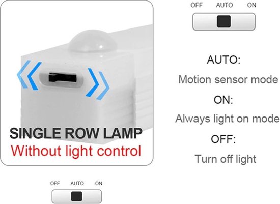 3 packs bewegingssensor licht binnen, LED-kastverlichting, nachtlampje batterij aangedreven