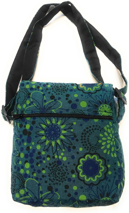 Happy Hippie style: geborduurde schoudertas