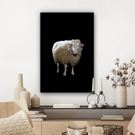 Mouton de Sardine sur toile de fond noir 2cm 60x90 cm - Tirage photo sur Toile (Décoration murale salon / chambre) / Peintures sur toile Animaux sauvages