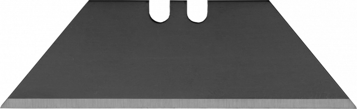 Trapezium mesje zwart - 19 mm - staal - SK2H - 10 stuk