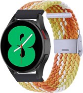 By Qubix Braided nylon bandje - Geel - oranje - Xiaomi Mi Watch - Xiaomi Watch S1 - S1 Pro - S1 Active - Watch S2