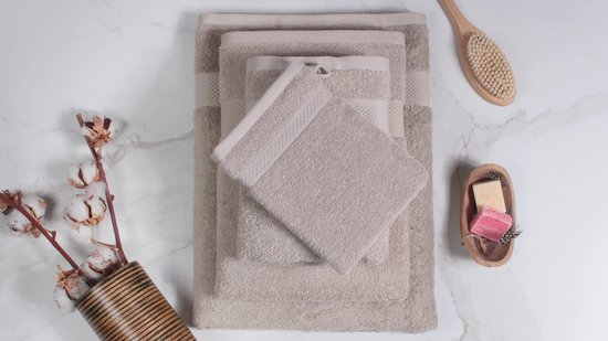 Ensemble de serviettes 30 pièces - Hotel Collection - 100% coton 500 GSM - taupe