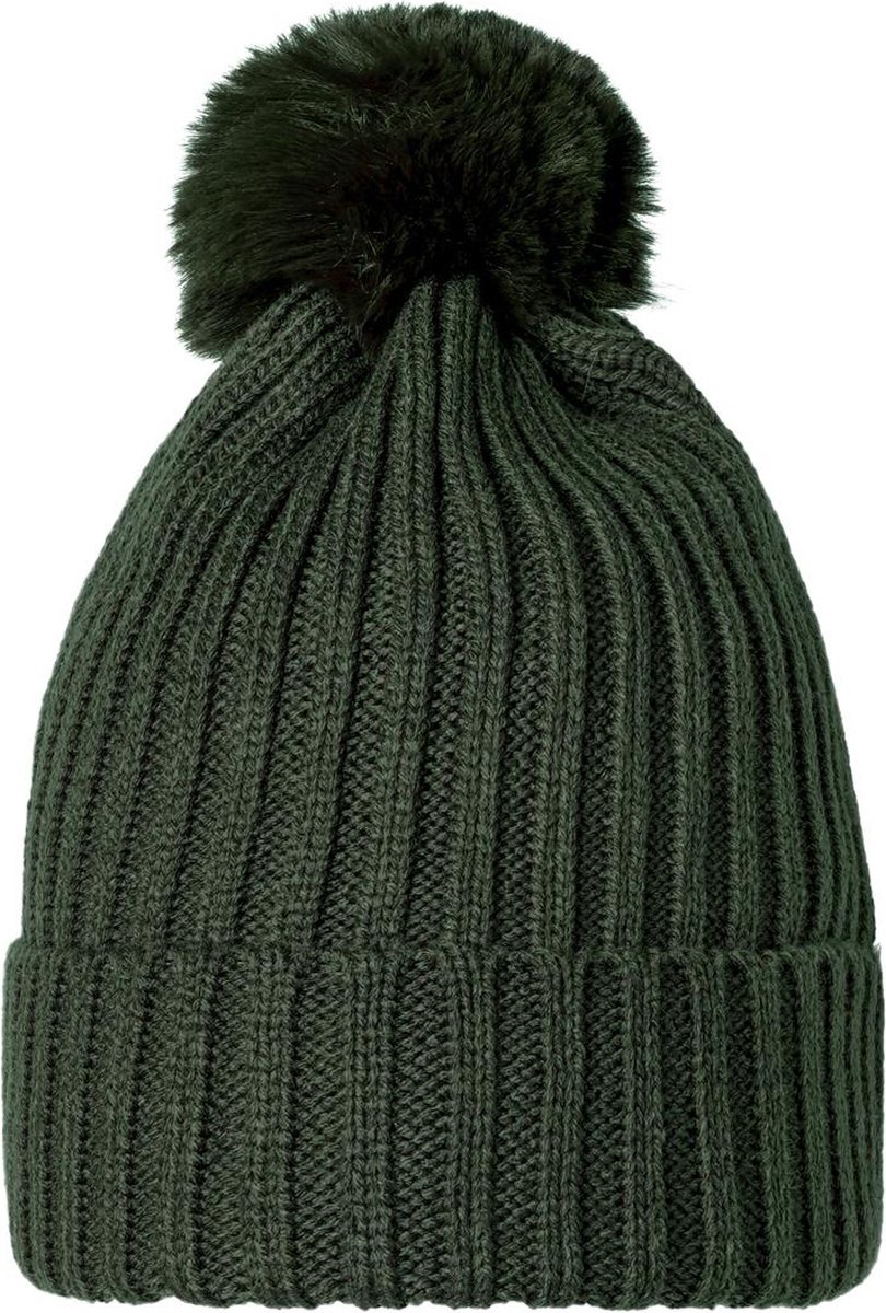 Flurry Pompon Groen - Muts