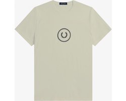 Fred Perry Circle Branding T-Shirt - Groen - S