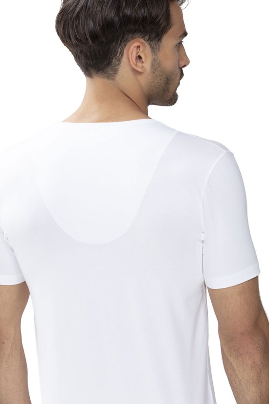 T-shirt fonctionnel Mey Dry Cotton (pack de 1) - T-shirt homme coupe classique col en V profond - blanc - Taille : 7XL