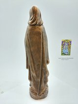 Beeld Heilige Maria van Lourdes / open armen / Madonna / bronskleurig / polystone 40 cm