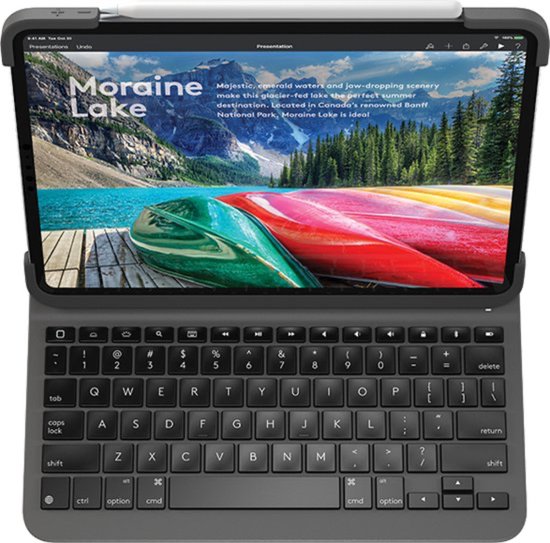 FOGARI Bluetooth Toetsenbord Hoes IPad Pro 12.9 2015/2017 - Met Trackpad, 7 Kleuren Backlight, Magnetisch Afneembaar