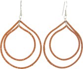 Behave Boucles d'oreilles pendantes avec motif coloré