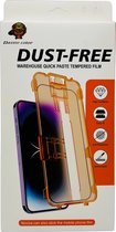 Screenprotector - iPhone 15 - Gehard glas - Easy Apply - Dazzle Color