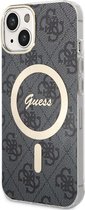 Guess 4G Back Case (MagSafe Compatible) voor Apple iPhone 13 (6.1") - Grijs