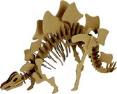 3D Model Karton Puzzel - Stegosaurus Dinosaurus - DIY Hobby Knutsellen - 26x16x7cm