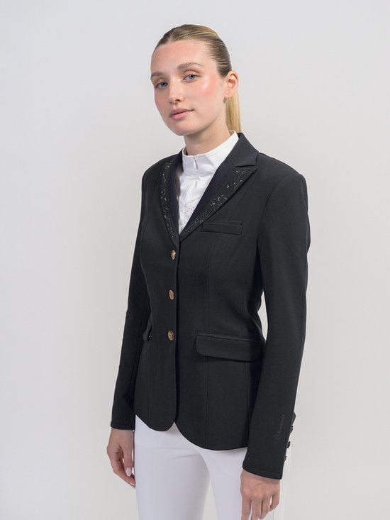 Veste Samshield Louisa Crystal Leaf pour femme M Bleu marine Champagne