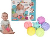Kleurrijke Ballen Set voor Baby's - Zacht Zintuiglijk Speelgoed - Squeeze Bal - Squishy Set - Sensorisch Speelgoed - Sensorische Ballen - Badspeelgoed - Waterspeelgoed - Educatief Speelgoed