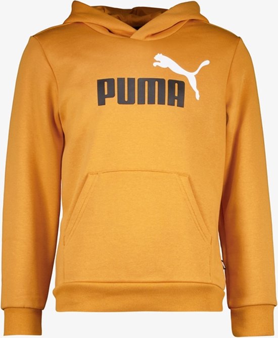 Puma Essentials Big Logo kinder hoodie geel - Maat 158/164