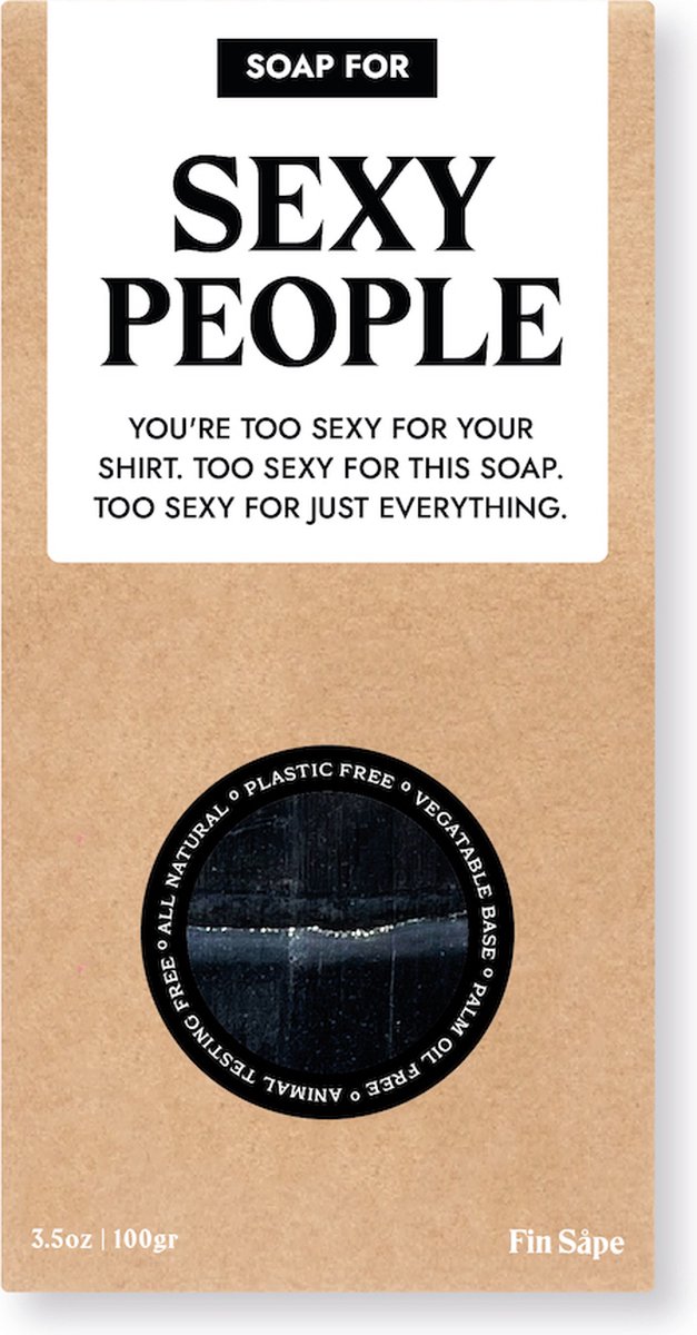 The Flavour Company Fin Såpe Soap Bar Edition: For sexy people 100% natuurlijk handzeep Plasticvrij Geschikt voor ieder huidtype