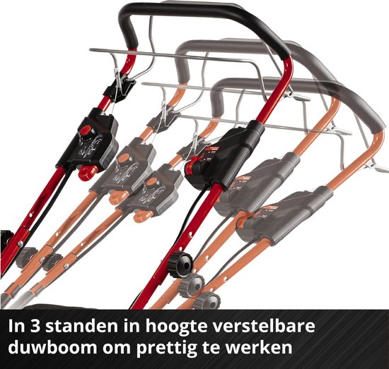 Einhell Accu-grasmaaier GP-CM 36/47 S Li BL Kit Power X-Change (36 V, maaibreedte 47 cm, tot 700 m², Brushless, 65 l-opvangbak, wielaandrijving, inclusief 4x 4,0 Ah 2x Twincharger
