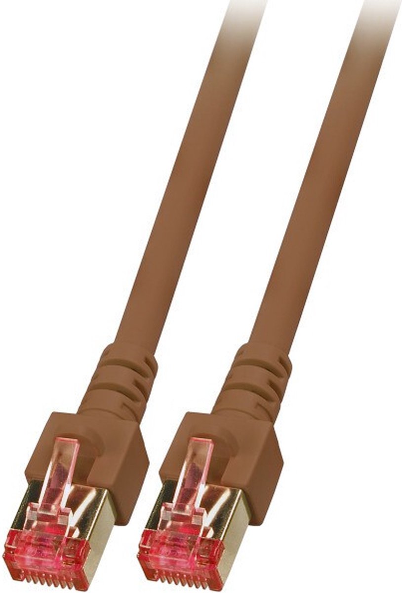 CAT6 sFTP kabel 5 meter Bruin
