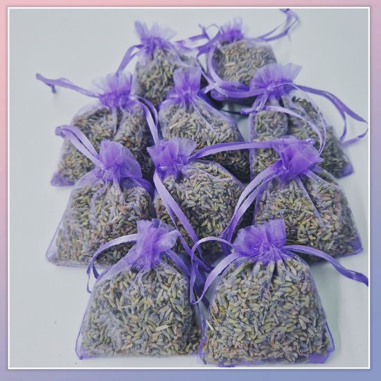 Lavendel Geurzakjes 10 Lila zakjes ± 6 gram
