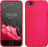 kwmobile telefoonhoesje geschikt voor Apple iPhone SE (1.Gen 2016) / iPhone 5 / iPhone 5S - Hoesje voor smartphone - Back cover in metallic roze