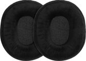 kwmobile 2x fluwelen oorkussens geschikt voor AudioTechnica ATH M20x BT koptelefoons - Kussens voor over-ear-koptelefoon in zwart