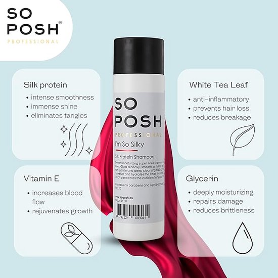 So Posh - I'm So Silky - Honden Silk Protein Shampoo - Parabenen En Siliconen Vrij - 250ML - So Posh