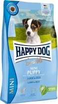 Natuurlijke puppyvoeding voor kleine honden - Happy Dog - Lam & Rijst - Tarwevrij - 4 kg