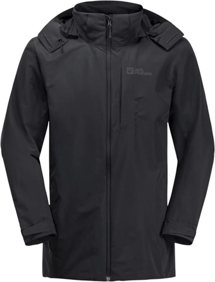 Jack wolfskin Fernblick 2L Heren Hardshell Jas Zwart