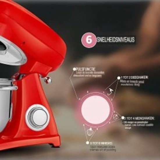 Deegmachine - Kneedmachine - Rood | bol