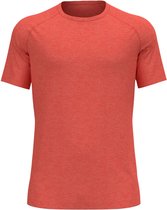 Odlo The X Alp Performance Wool 115 Trail Running Heren T-shirt Cayenne - Firelight Melange M