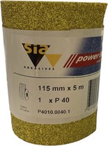 Sia Powerline schuurbad 014410 - Voor hout - rol 115 mm x 5 m - P40 - Prijs per rol
