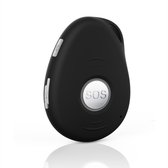 EVO 7S - GPS Noodknop met Tracker - Alarmknop voor personen & Senioren - Valdetectie - Incl. KPN-Simkaart - Bel & Spraakfunctie - Verbeterde Functies -Premium Zwart