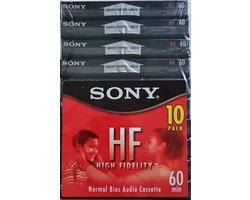 10-pack Sony HF60 Cassettebandjes