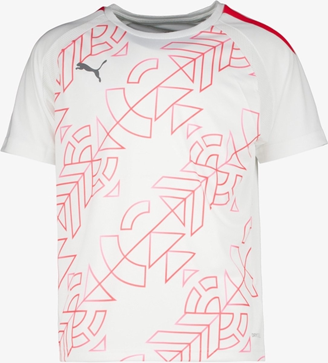 Teamliga Graphic Jersey kinder T-shirt wit/oranje - Maat 140/146