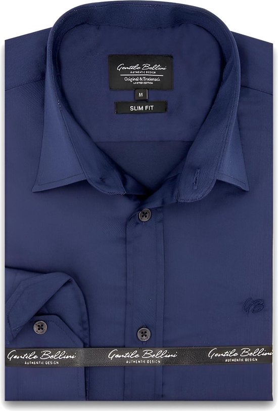 Heren Overhemd - Slim Fit - Plain Oxford Shirts - Licht Blauw