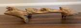 Handgemaakte houten kikkers op stam - Klein