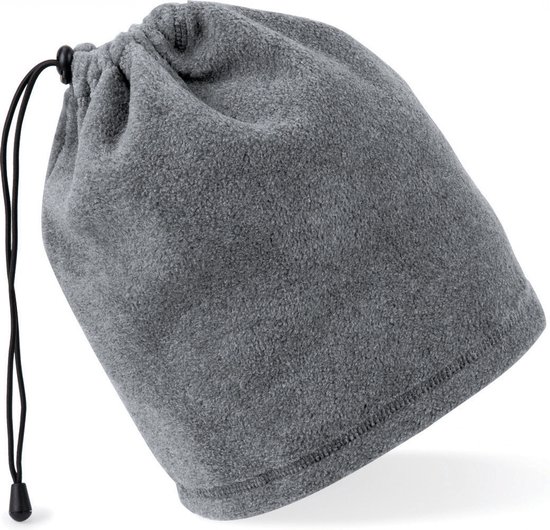 Bonnet anthracite mais peut également être utilisé autour du cou Suprafleece® Snood/chapeau Combo Beechfield / Tissu anti-boulochage Suprafleece®.