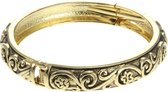 Behave Armband - bangle - dames - goud kleur - design - 18 cm